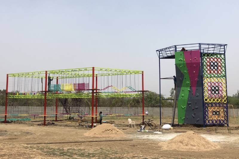 double-layer-rope-course, Rope Course Manufacturers in India