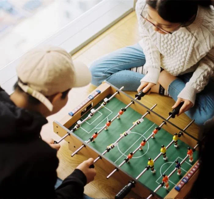 Foos ball table game