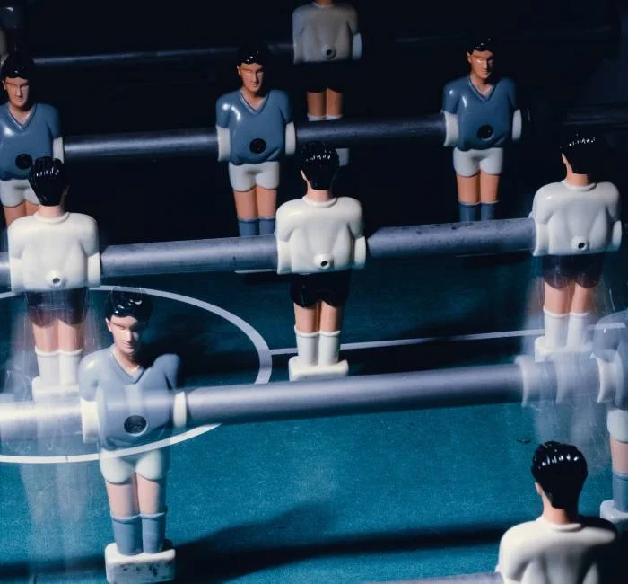Foos ball table game